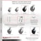 Service Caster 6 Inch Kingpinless Polyolefin Wheel Caster Brakes 2 Swivel Locks SCC, 4PK SCC-KP30S620-POR-SLB-BSL-2-SLB-2 - alternate 3